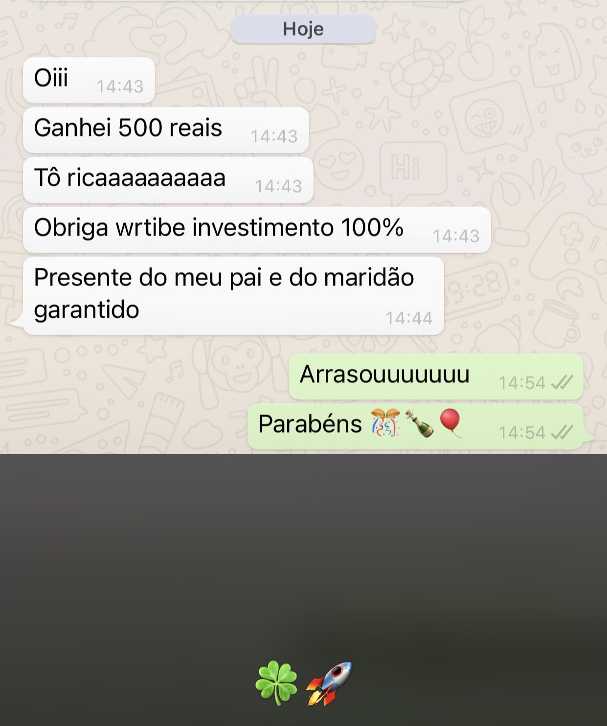 Sorteio de dinheiro, é sempre bom !!!